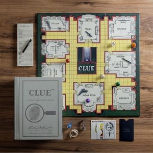 New in Box Clue Vintage Bookshelf Edition Parker Brothers Mystery Board Game